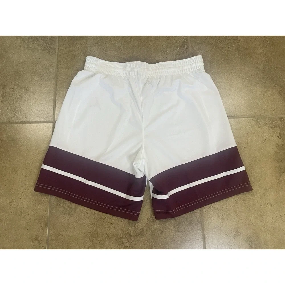 NWT Jordan Stock Overtime Basketball Shorts Mens Sz L White Maroon FQ5375-100